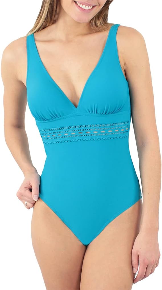 Darling 1 Piece Cut Under Chest Turquoise Blue