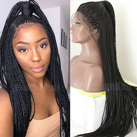 Glueless Braided Synthetic Wigs for Black Women