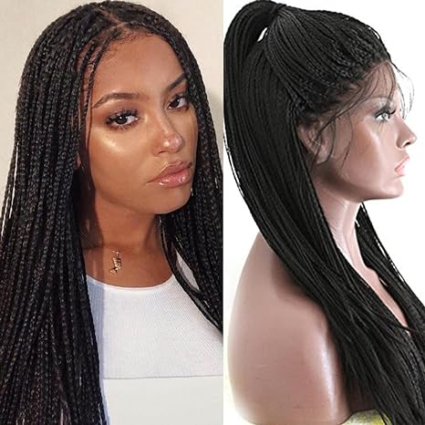 Glueless Braided Synthetic Wigs for Black Women