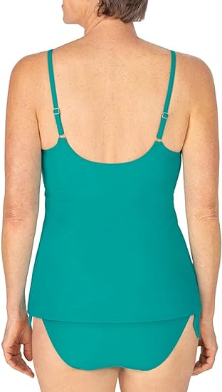 Women's Standard Ocean Breeze Tankini Pocketed Mastectomy Swim Top