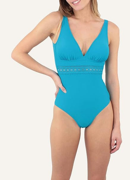 Darling 1 Piece Cut Under Chest Turquoise Blue