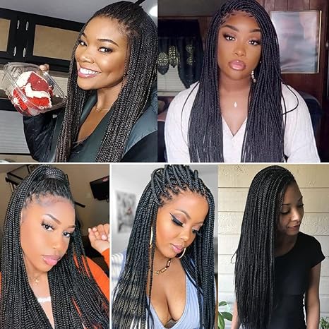 Glueless Braided Synthetic Wigs for Black Women