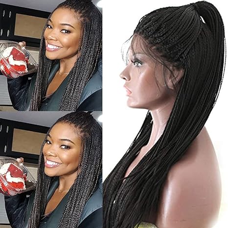 Glueless Braided Synthetic Wigs for Black Women