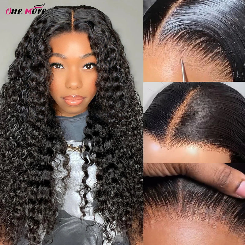 7x6  Glueless Water Wave Human Hair Wig