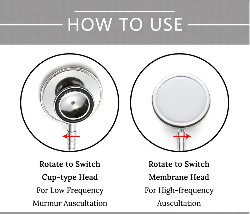 Portable Dual Head Stethoscope