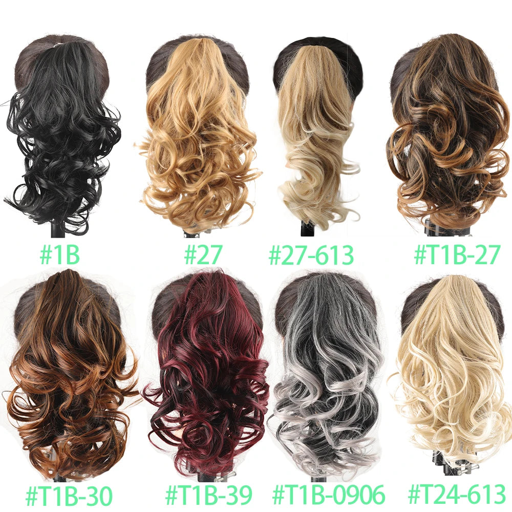 Synthetic Claw Clip In Short Ponytail