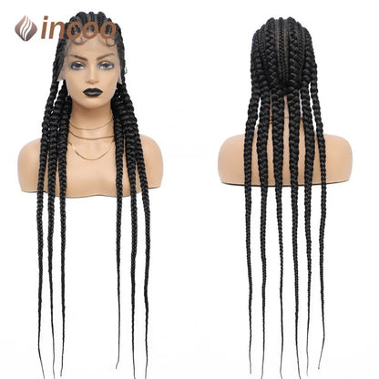 36 Inch Full Lace Braided Wigs For Black Women