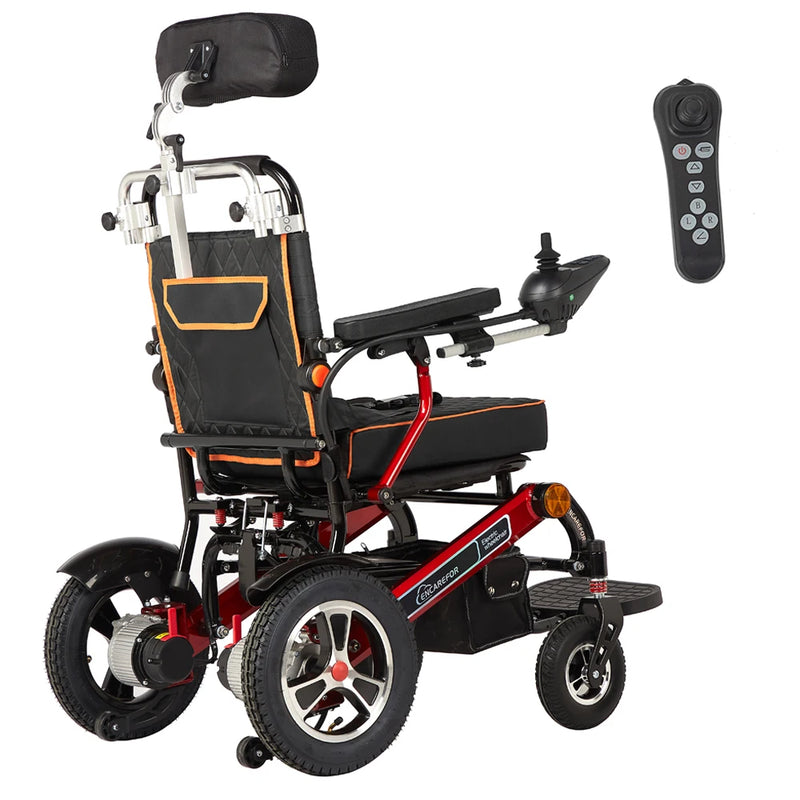 Portable remote control electric wheelchair