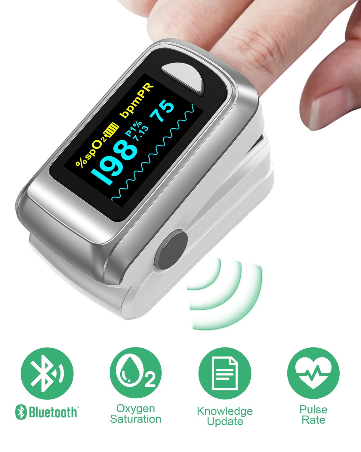HealthTree Finger Pulse Oximeter ntrol
